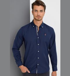 Снимка на G974 DEWBERRY MEN'S SHIRT-NAVY BLUE