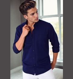 Снимка на G976 DEWBERRY MEN'S SHIRT-NAVY BLUE