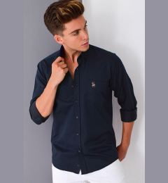 Снимка на G985 DEWBERRY MEN'S SHIRT-NAVY BLUE