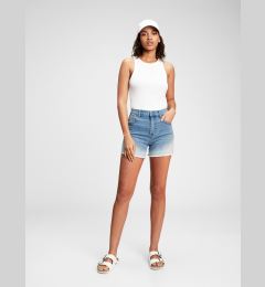 Снимка на "GAP Denim Shorts 4"" High Rise Grange Dip Dye Shorts - Women's"