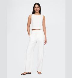 Снимка на GAP Linen Straight Trousers - Women's