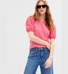 Снимка на GAP Majica with Lace Sleeves - Women