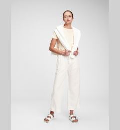 Снимка на GAP Pants High Rise Wide-Leg Pants in Linen-Cotton - Women's