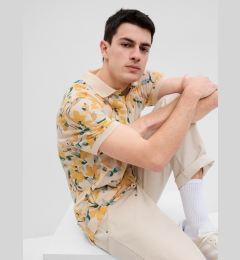 Снимка на GAP Patterned Pique Polo T-Shirt - Men