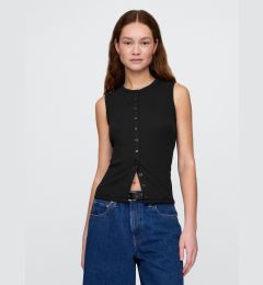 Снимка на GAP Ribbed cardigan vest - Women's