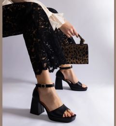 Снимка на Gemre Black block heel sandals Isolina