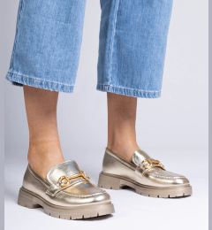 Снимка на Gemre Golden elegant loafers with Letty embellishment