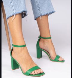 Снимка на Gemre Green high block heel sandals Kasedi