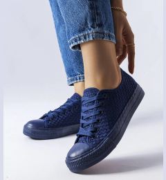 Снимка на Gemre Navy blue woven fabric sneakers Thibodeau