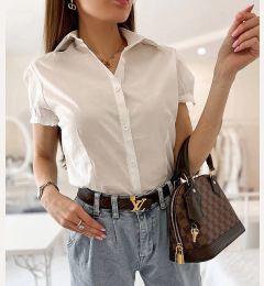 Снимка на Gemre White classic short sleeve shirt Genov