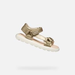 Снимка на Gold Girls Sandals Geox Puffypop - Girls
