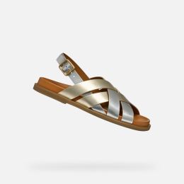 Снимка на Gold women's sandals Geox Adelash - Women's