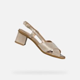 Снимка на Gold women's sandals Geox Aurely 50 - Women's
