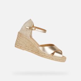 Снимка на Gold women's sandals Geox Gelsa Low - Women's
