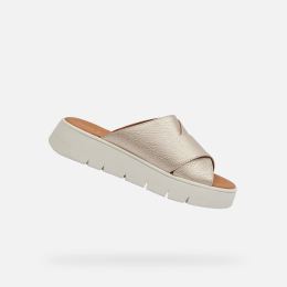 Снимка на Gold women's slippers Geox - Women's
