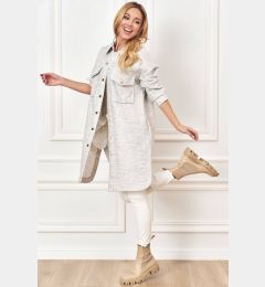 Снимка на Gray long Lalous shirt coat