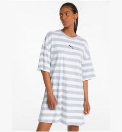 Снимка на Gray-White Ladies Striped Dress Puma - Women
