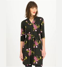 Снимка на Green-black patterned dress with three-quarter sleeves Blutsgeschwister Me and my - Women