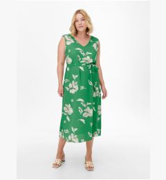Снимка на Green Floral Midish with Tie ONLY CARMAKOMA Luxmille - Women