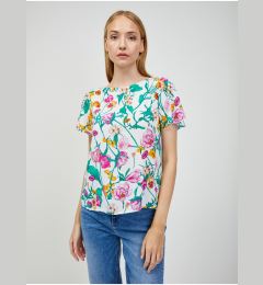 Снимка на Green-white floral blouse with tie on the back ORSAY - Women