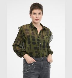 Снимка на Green women's blouse with collar ORSAY - Women's