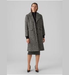 Снимка на Grey-black women's patterned coat AWARE by VERO MODA Gaida - Women's