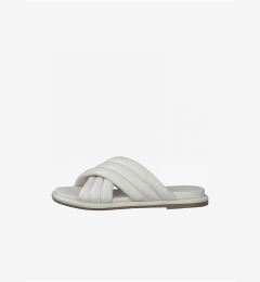 Снимка на Grey leather slippers Tamaris - Women's