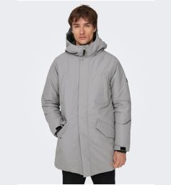 Снимка на Grey men's winter parka ONLY & SONS Carl - Men's