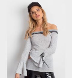 Снимка на Grey Spanish blouse with wide sleeves