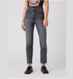 Снимка на Grey Women's Shortened Straight Fit Jeans Wrangler - Women