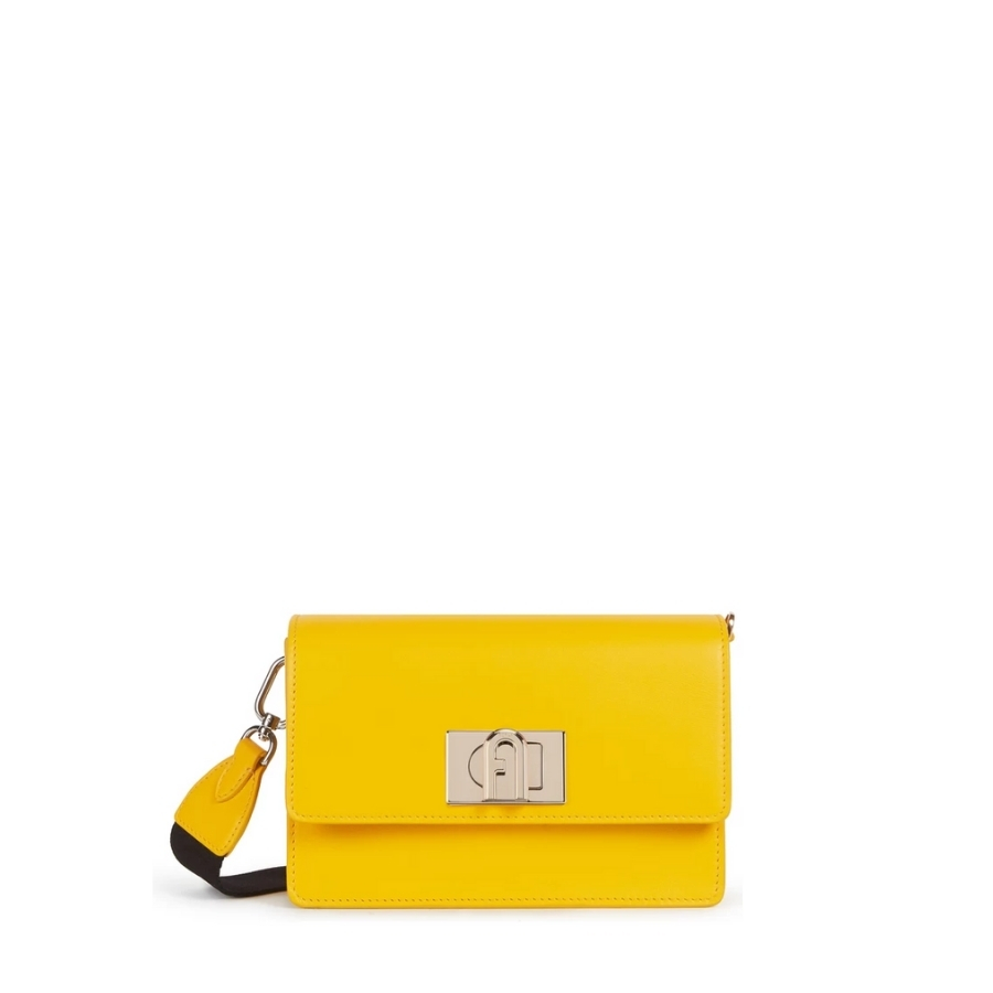 Снимка на Handbag - FURLA 1927 SOFT MINI CROSSBODY 20 - VITELLO ROMA+NASTRO LOGATO-PO yellow