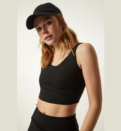 Снимка на Happiness İstanbul Black Strap Shaper Knitted Sports Bra