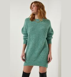 Снимка на Happiness İstanbul Women's Aqua Green Oversize Long Basic Knitwear Sweater