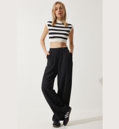 Снимка на Happiness İstanbul Women's Black Loose Palazzo Trousers
