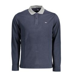 Снимка на HARMONT &amp; BLAINE MEN'S BLUE LONG SLEEVE POLO SHIRT