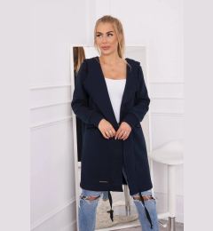 Снимка на Insulated raincoat with hood dark blue