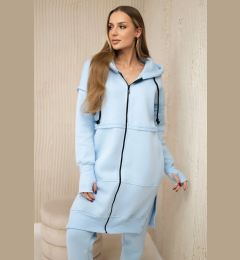Снимка на Insulated set with a long blue sweatshirt