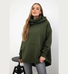 Снимка на Insulated sweatshirt with a khaki zipper at the back