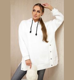 Снимка на Insulated sweatshirt with ecru press studs