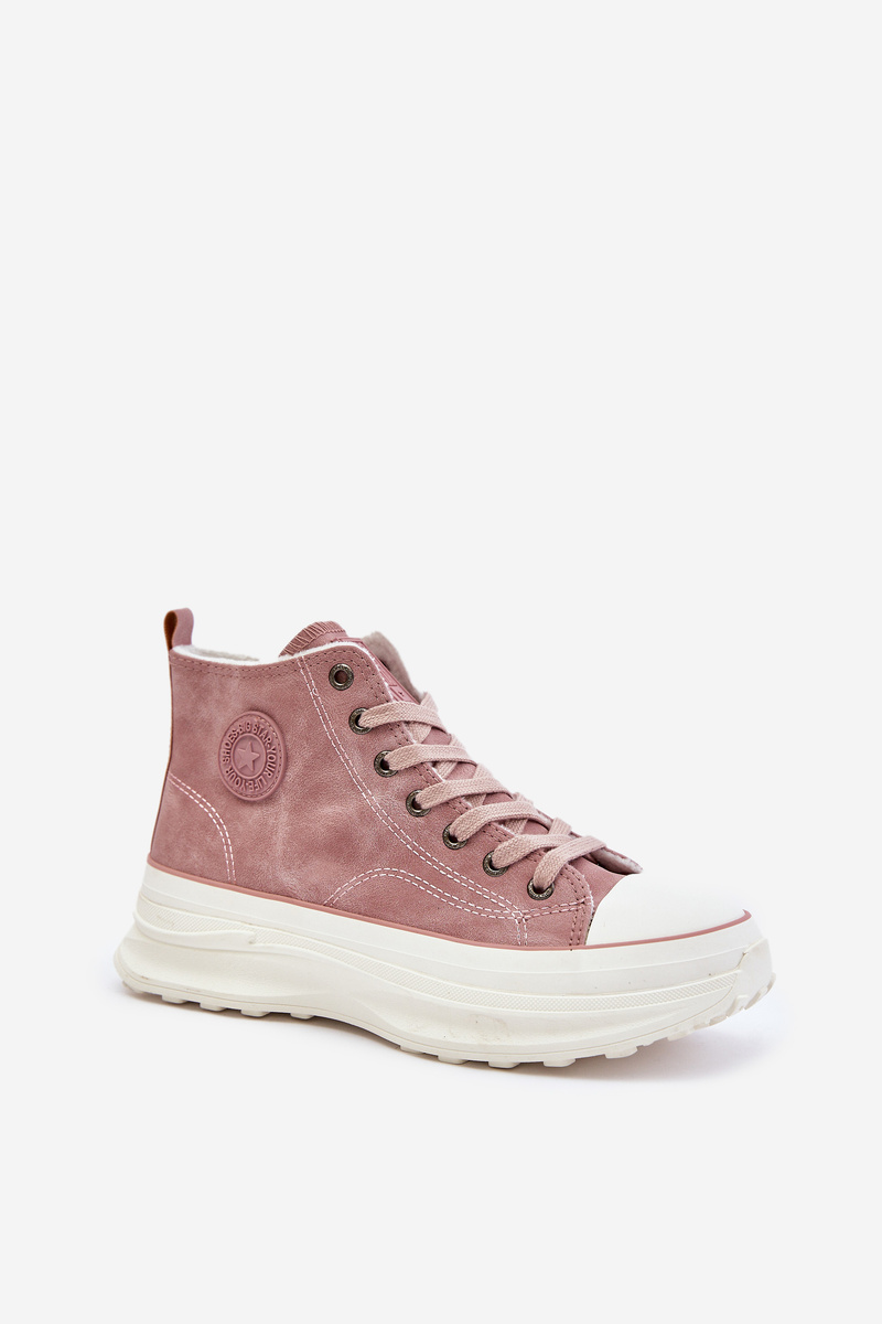 Снимка на Insulated women's platform sneakers Big Star pink