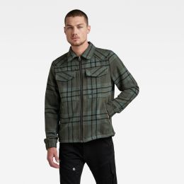 Снимка на Jacket - G-star Check overshirt jacket green