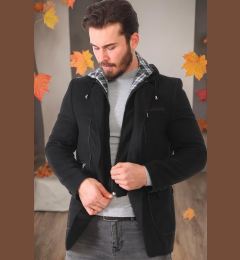 Снимка на K7540 DEWBERRY MEN'S COAT-PLAIN BLACK