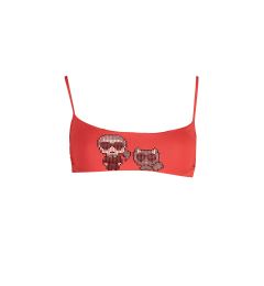 Снимка на KARL LAGERFELD BEACHWEAR TOP WOMEN'S COSTUME RED