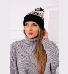Снимка на Kesi Cap with a pompom Abigail K326 beige+black