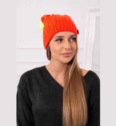 Снимка на Kesi Cap with a pompom Judyta K347 orange