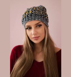 Снимка на Kesi Cap with a pompom Maria K335 dark gray