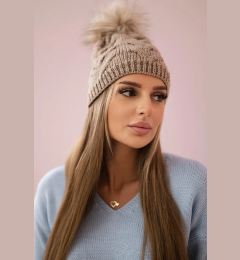 Снимка на Kesi Cap with fleece Ela K242 dark beige