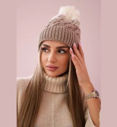 Снимка на Kesi Cap with fleece Ilona K218 beige+ecru