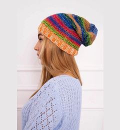 Снимка на Kesi Cap with fleece Krystyna K207 cornflower + orange