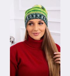 Снимка на Kesi Cap with fleece Krystyna K207 green neon+dark green